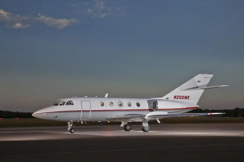 Dassault Falcon 20 N200WK operated by Club Jet Charter, LLC, exterior
