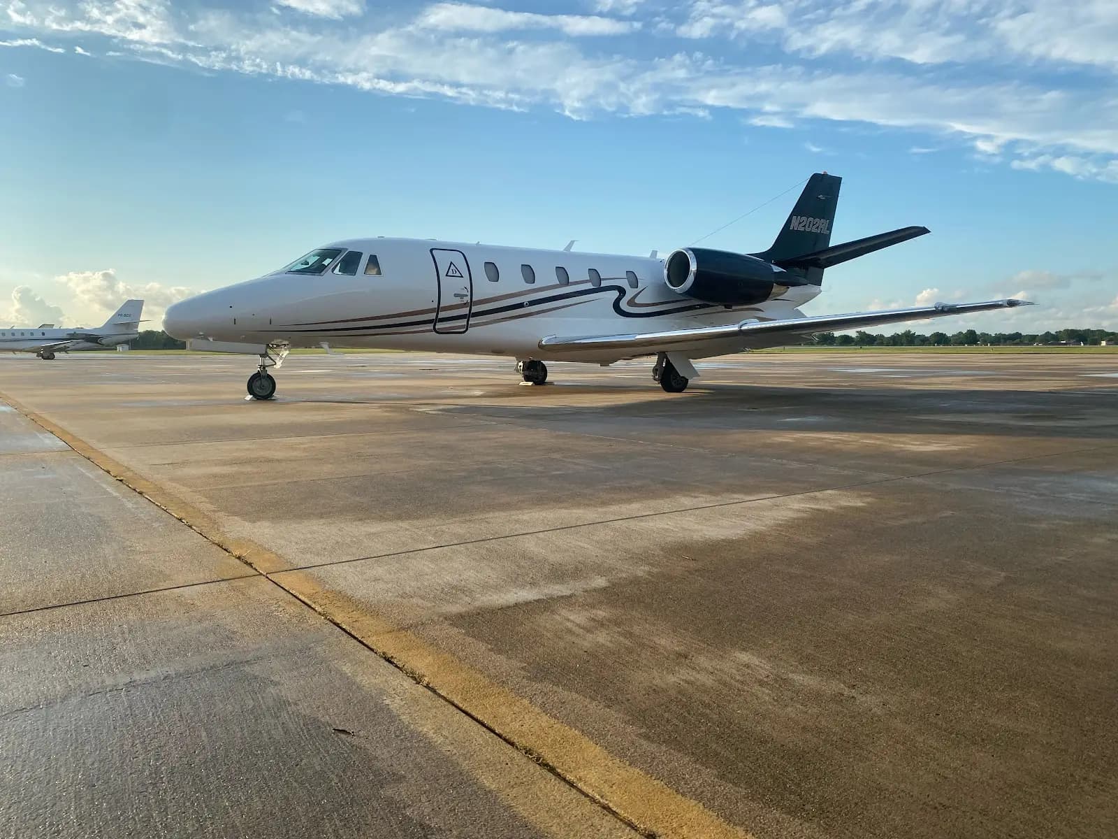 Cessna Citation Excel N202RL operated by First AV Group, LLC, exterior