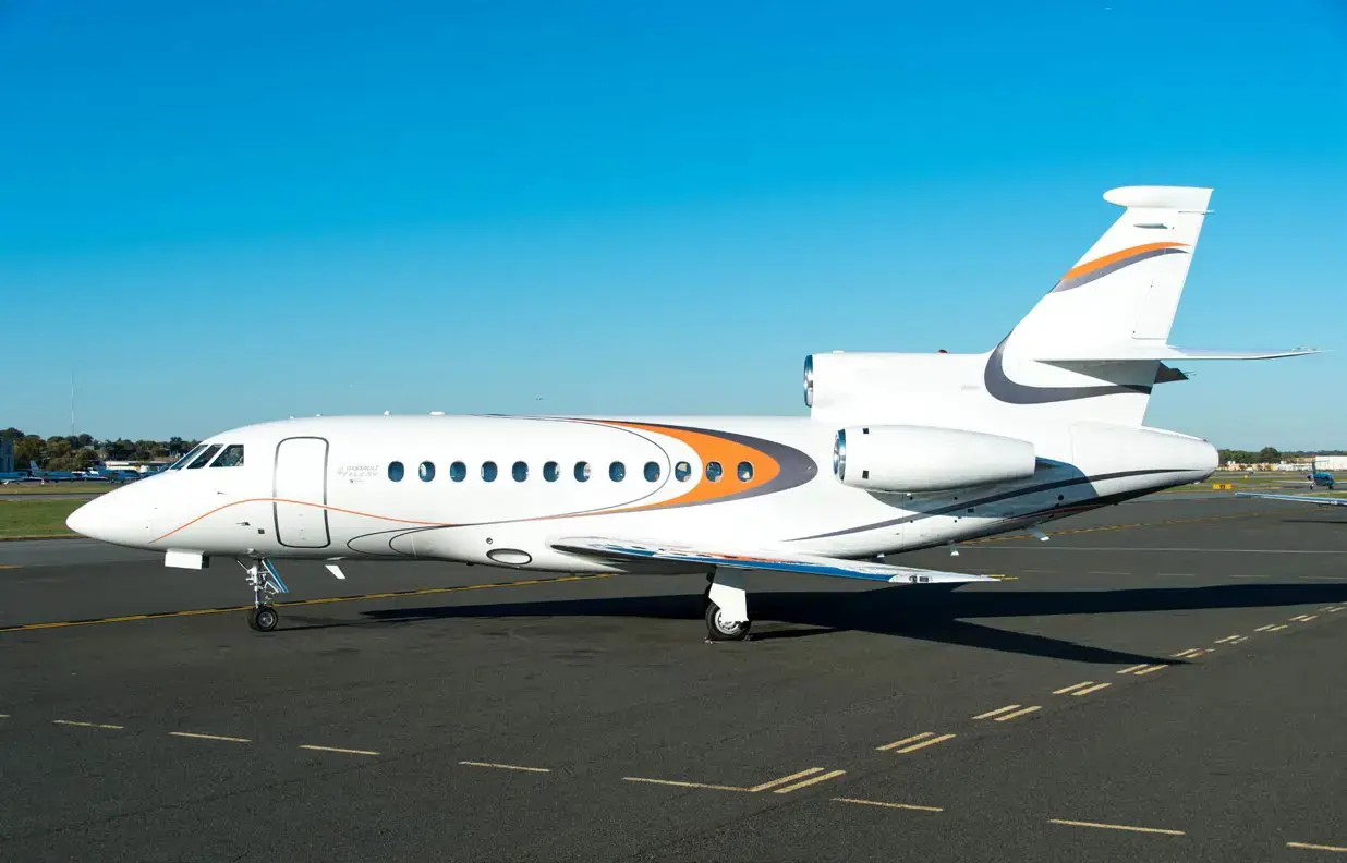 Dassault Falcon 900 N247FR operated by Solairus Aviation, exterior