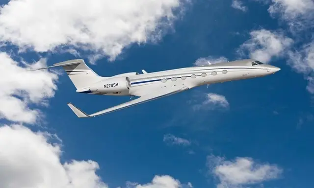 Gulfstream G550 N279SH operated by Prime Jet, LLC, exterior