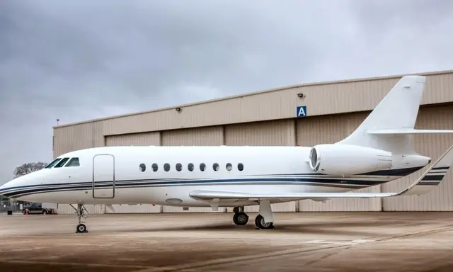 Dassault Falcon 2000EX N323SE operated by Business Jet Services, exterior