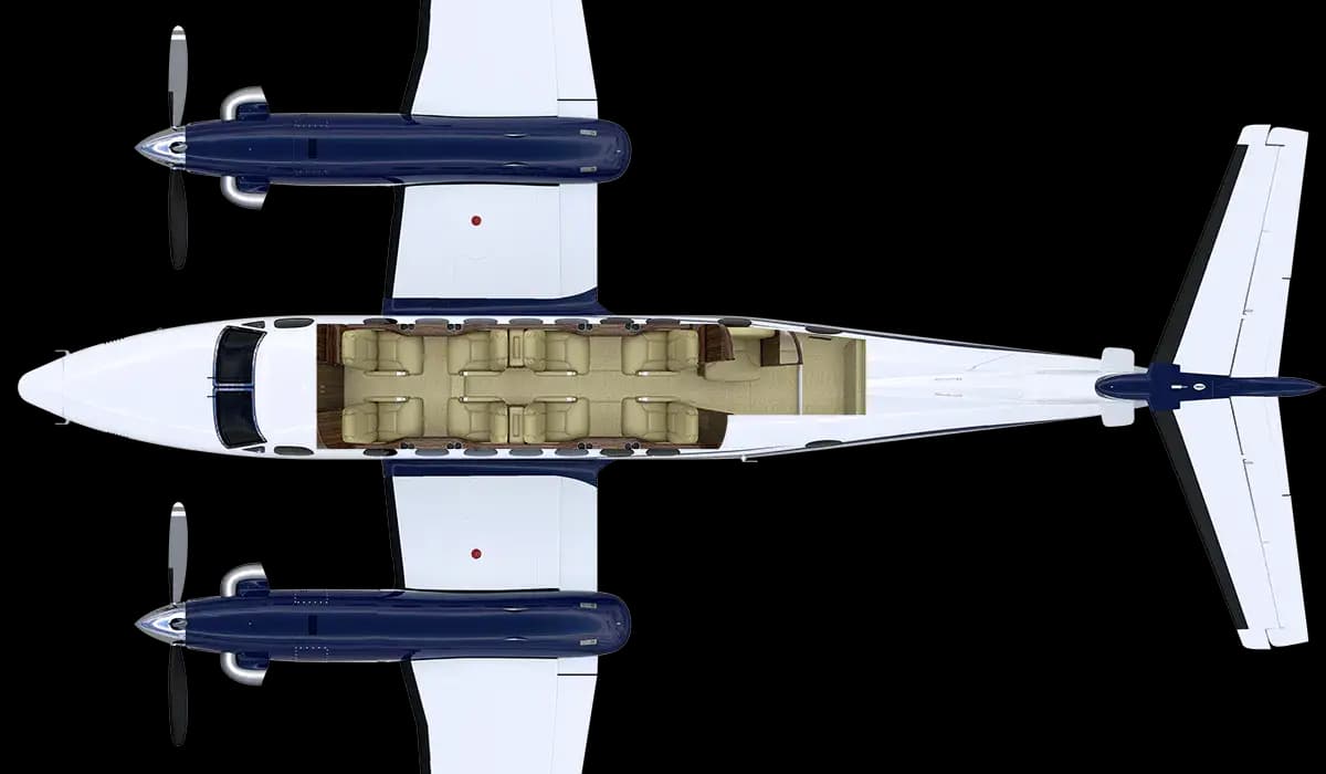 Beechcraft King Air 350 N395RC operated by Advanced Air LLC, exterior