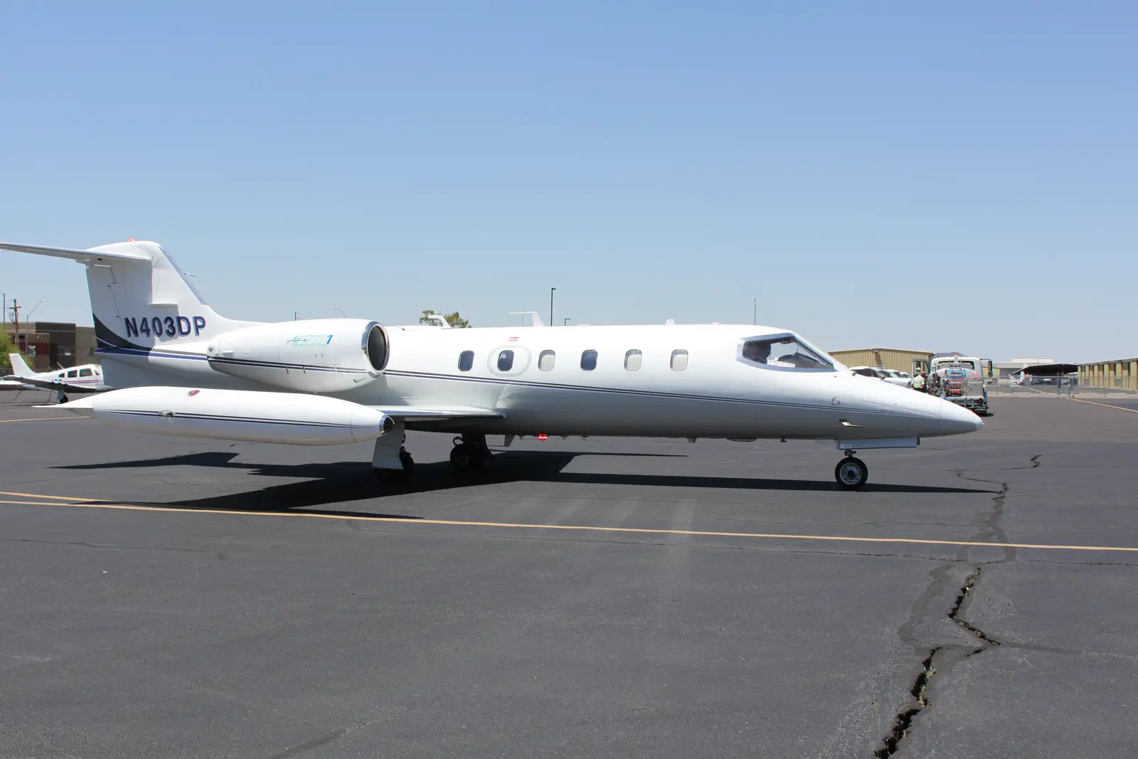 Bombardier Learjet 35A N403DP operated by AirCare1International, exterior
