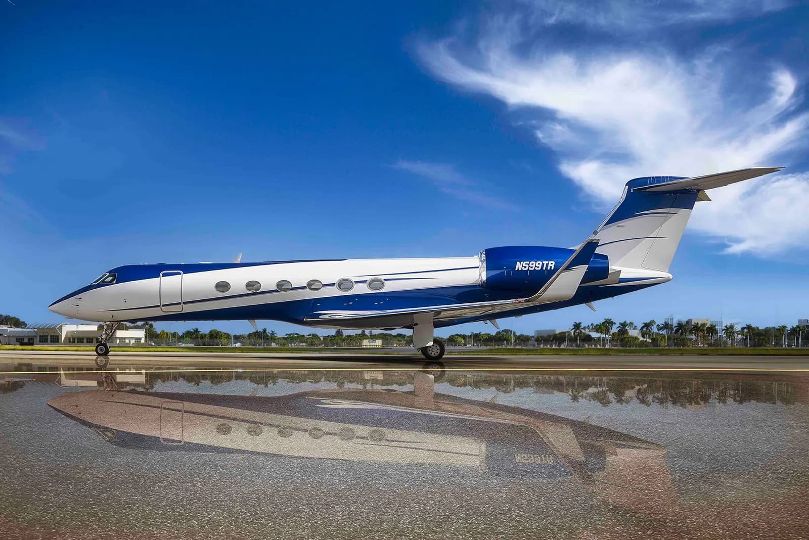 Gulfstream V N599TR operated by Journey Aviation, LLC, exterior