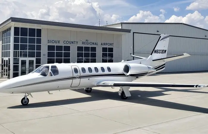 Cessna Citation Bravo N603DW operated by Airflair, Inc., exterior