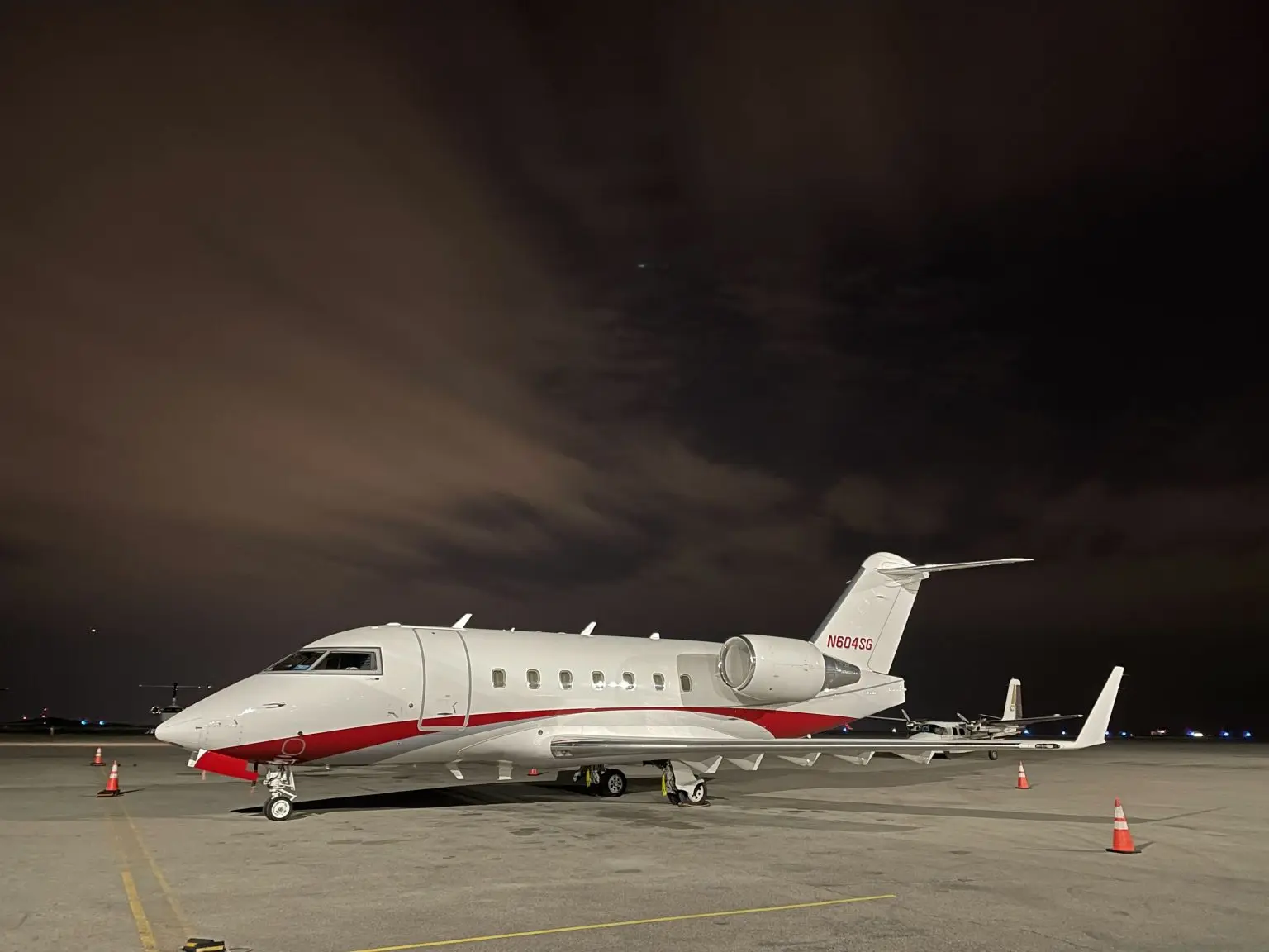 Bombardier Challenger 604 N604SG operated by JetsPlus, exterior