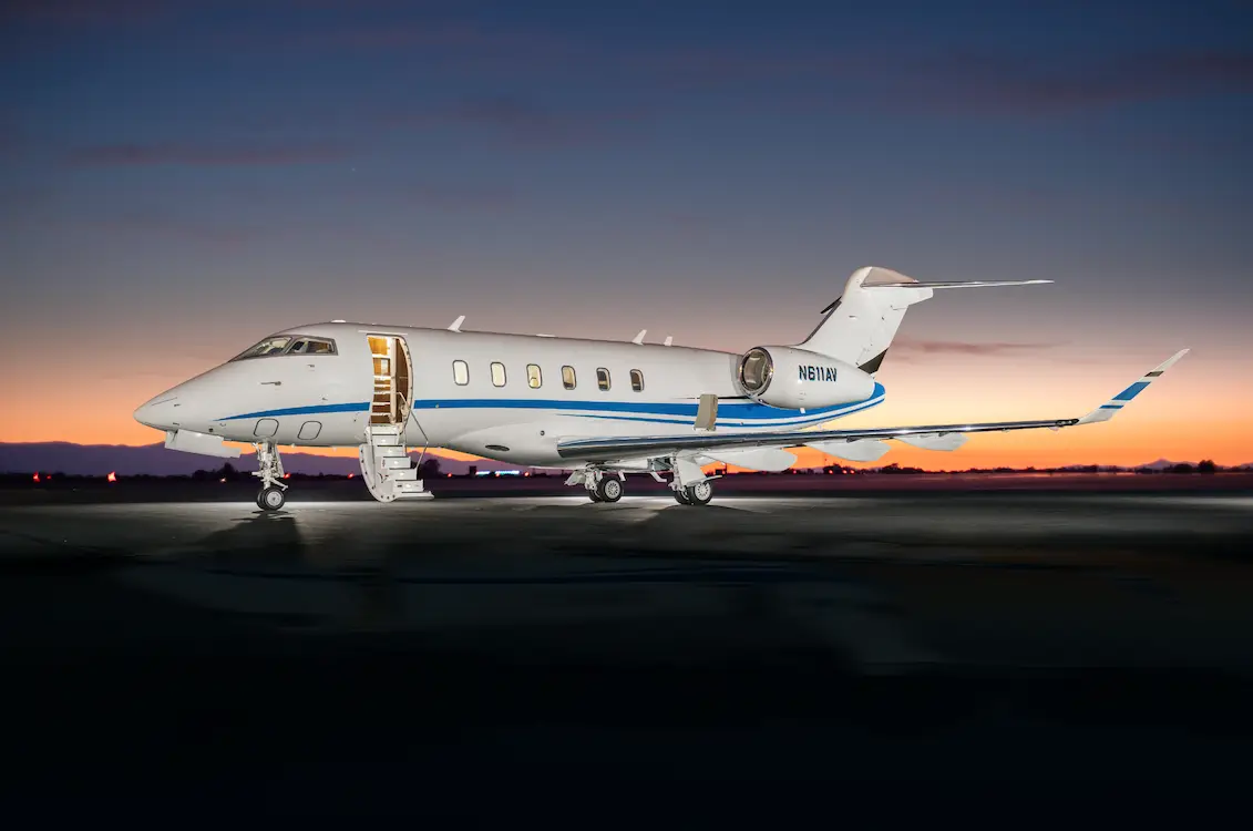 Bombardier Challenger 350 N611AV operated by PrismJet, LLC, exterior
