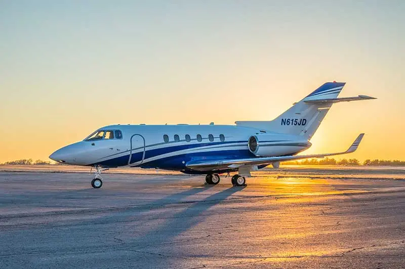Beechcraft Hawker 900XP N615JD operated by Secure Air Charter, exterior