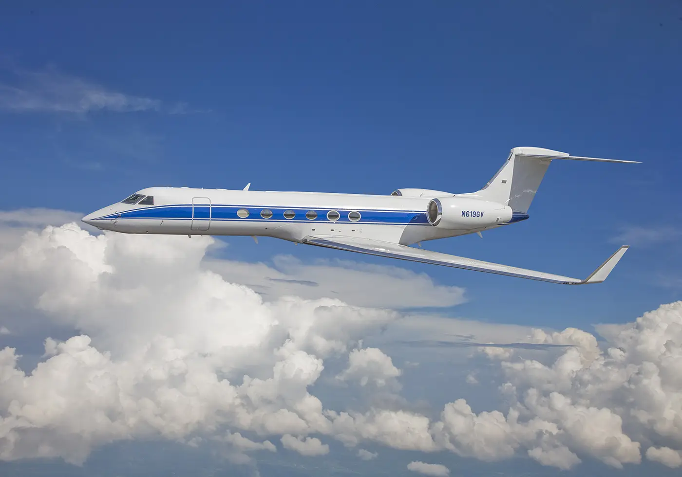 Gulfstream V N619GV operated by Trans-Exec Air Service, Inc., exterior