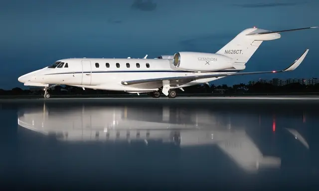 Cessna Citation X N626CT operated by Skyways Charter LLC, exterior