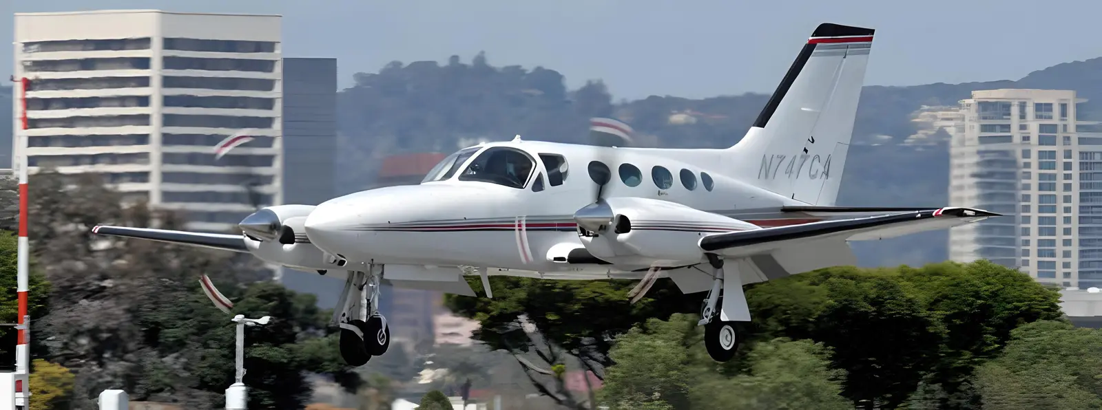 Cessna 421C N747CA operated by Action Air Express, exterior