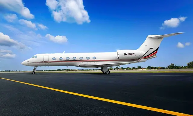 Gulfstream G550 N770AW operated by Journey Aviation, LLC, exterior