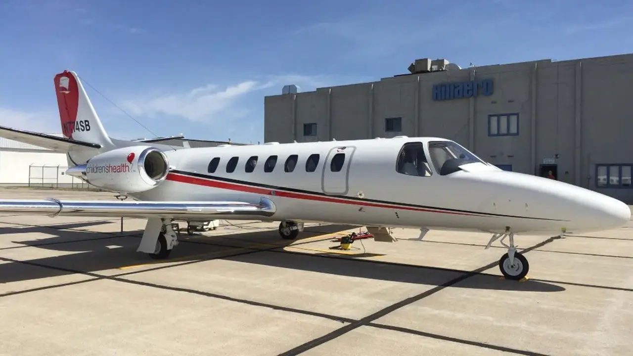Cessna Citation Encore N774SB operated by Seven Bar Aviation, LLC, exterior