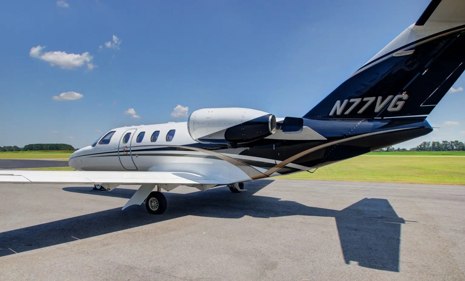Cessna CitationJet N77VG operated by BellAir Aviation, exterior