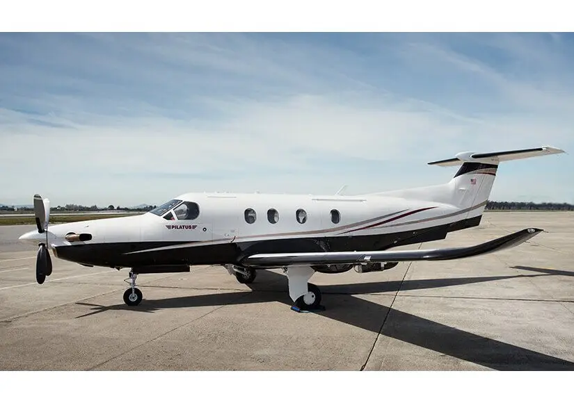 Pilatus PC-12/45 N795MM operated by Pacific Coast Jet, exterior