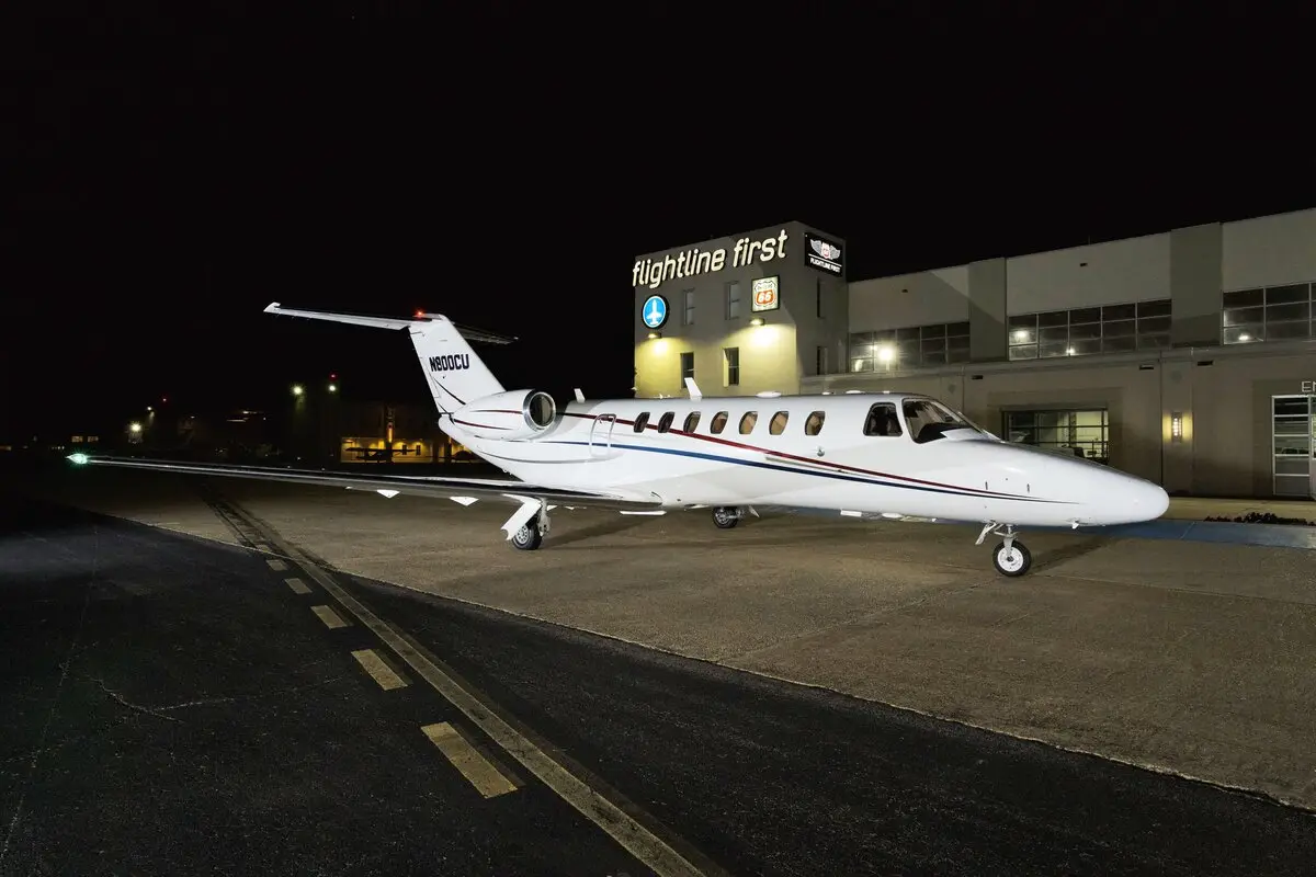 Cessna Citation CJ3 N800CU operated by Flightline First, LLC, exterior
