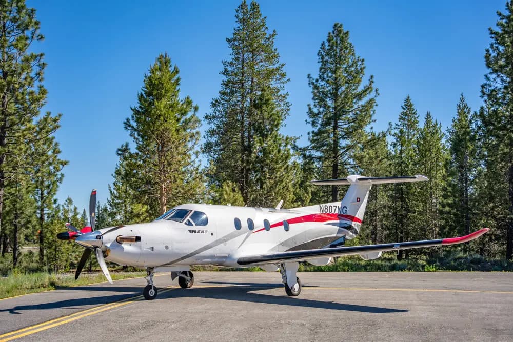 Pilatus PC-12/47 NG N807NG operated by Western Aircraft, exterior