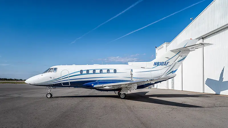 Beechcraft Hawker 800XP N810AF operated by Secure Air Charter, exterior