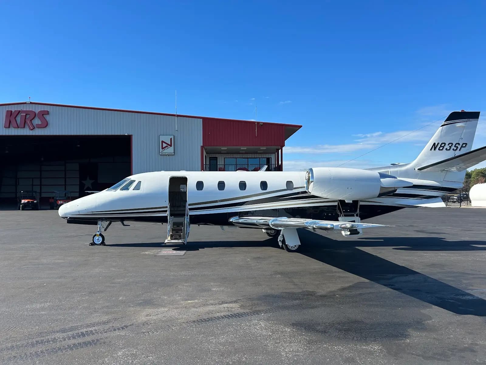 Cessna Citation Excel N83SP operated by First AV Group, LLC, exterior