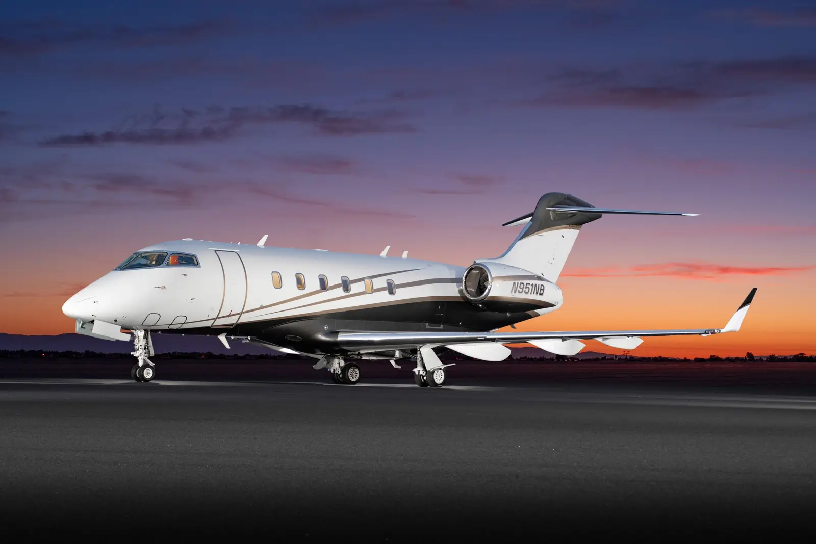 Bombardier Challenger 300 N951NB operated by PrismJet, LLC, exterior