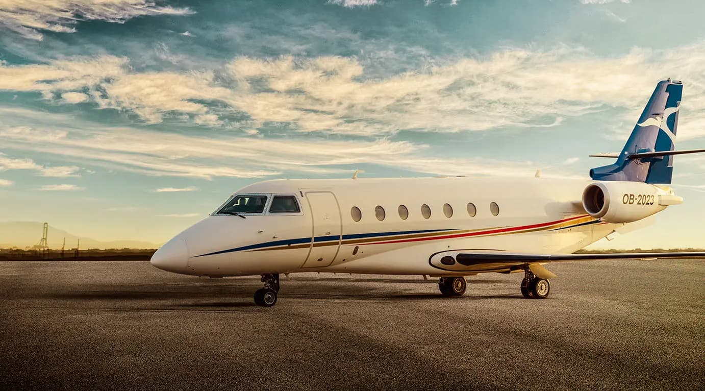 Gulfstream G200 OB-2023 operated by Aero Transporte S.A. (ATSA), exterior
