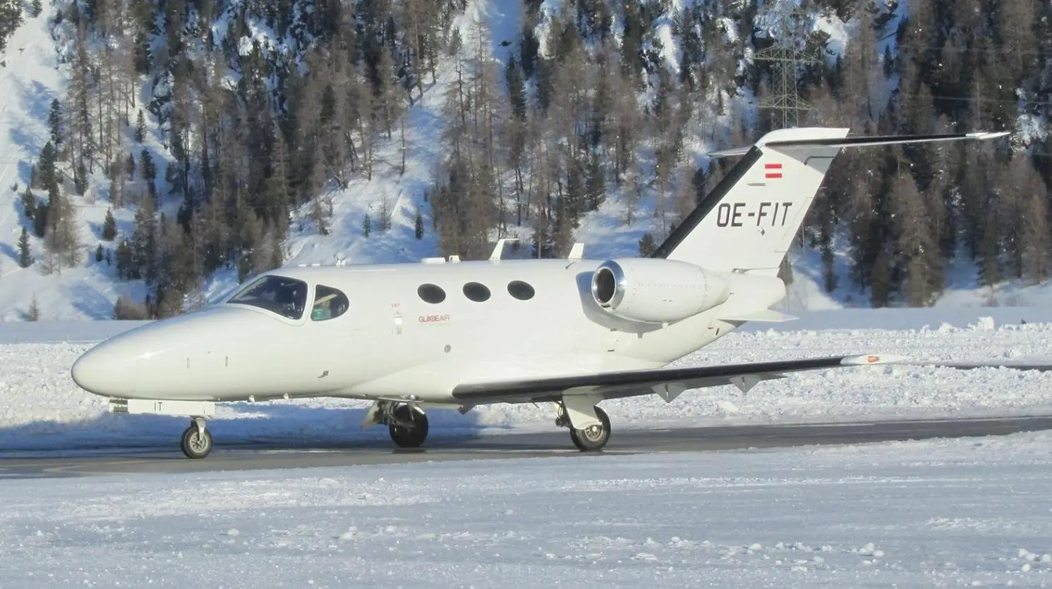 Cessna Citation Mustang OE-FIT operated by GlobeAir, exterior