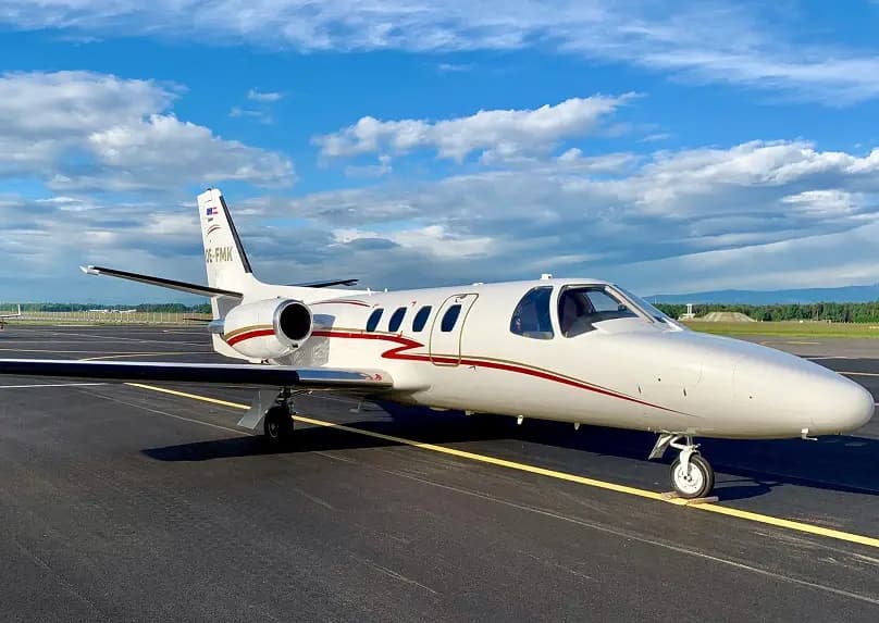 Cessna Citation I OE-FMK operated by MaliAIR Luftverkehr Gmbh, exterior