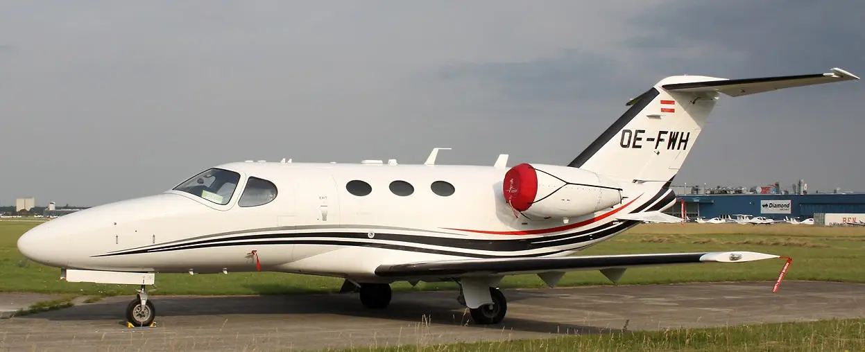 Cessna Citation Mustang OE-FWH operated by Smartline Luftfahrt GmbH, exterior