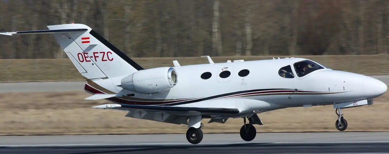 Cessna Citation Mustang OE-FZC operated by GlobeAir, exterior