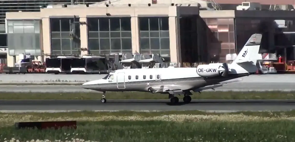 Gulfstream G100 OE-GKW operated by Tyrol Air Ambulance GmbH, exterior