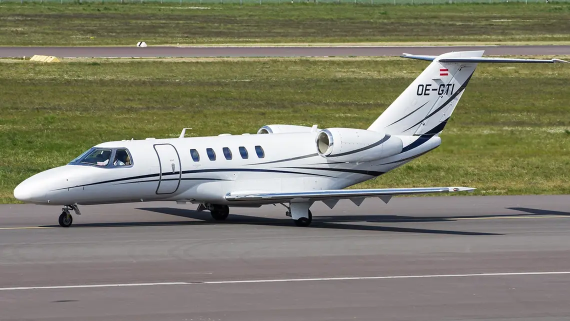 Cessna Citation CJ4 OE-GTI operated by Salzburg Jet Aviation GmbH, exterior