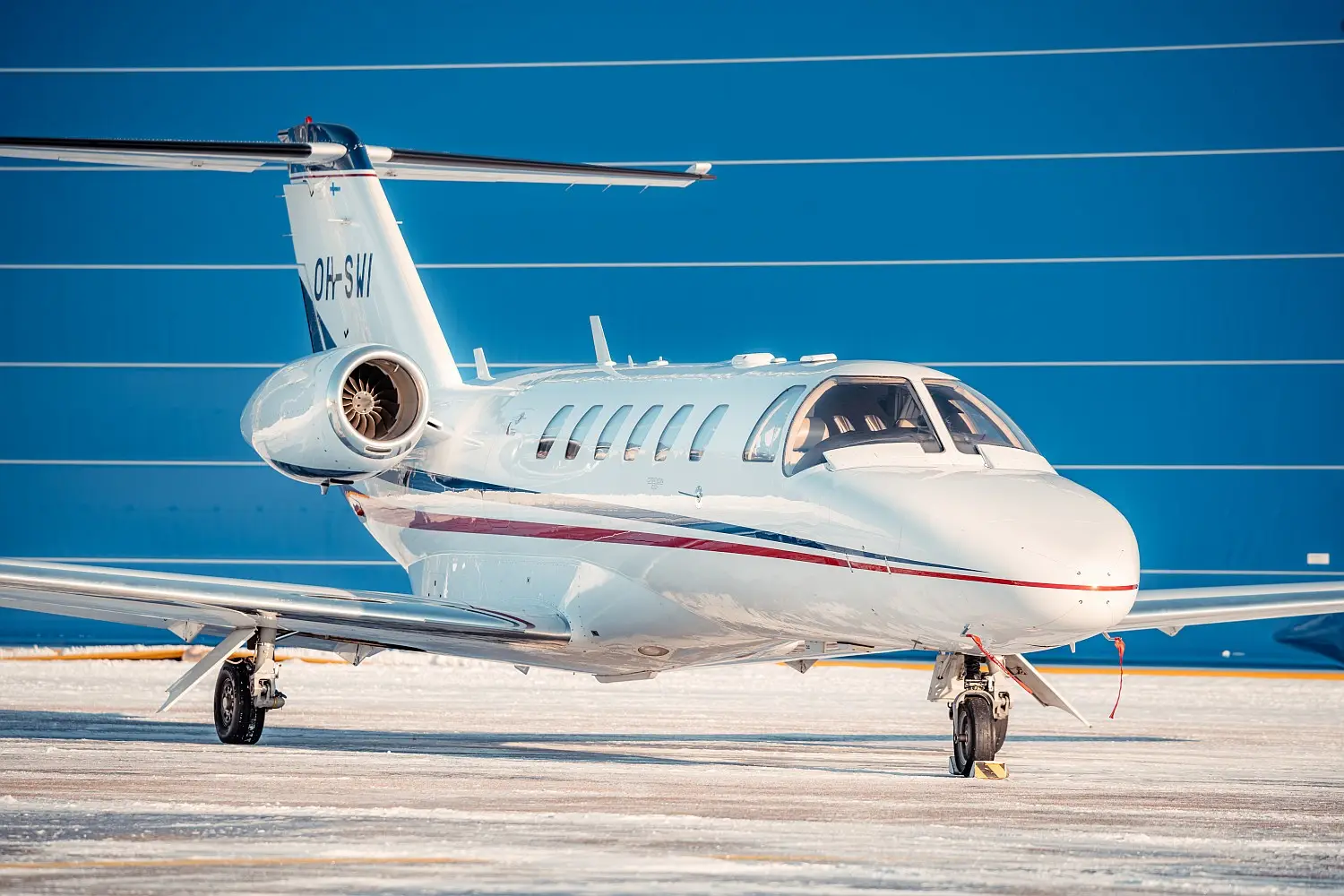 Cessna Citation CJ2+ OH-SWI operated by Scanwings, exterior