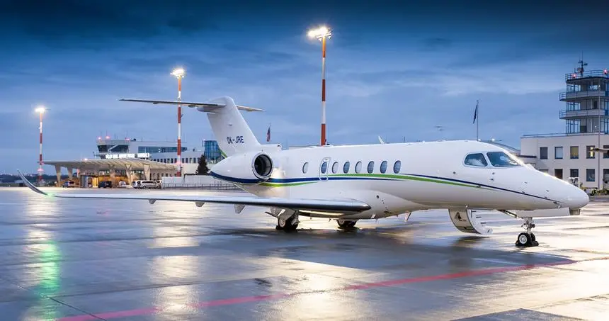 Cessna Citation Longitude OK-JRE operated by Smartwings a. s., exterior