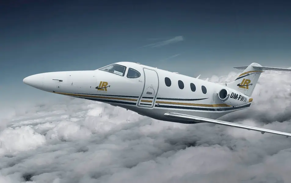 Beechcraft Premier 1 OM-FWW operated by LR Airlines s.r.o., exterior
