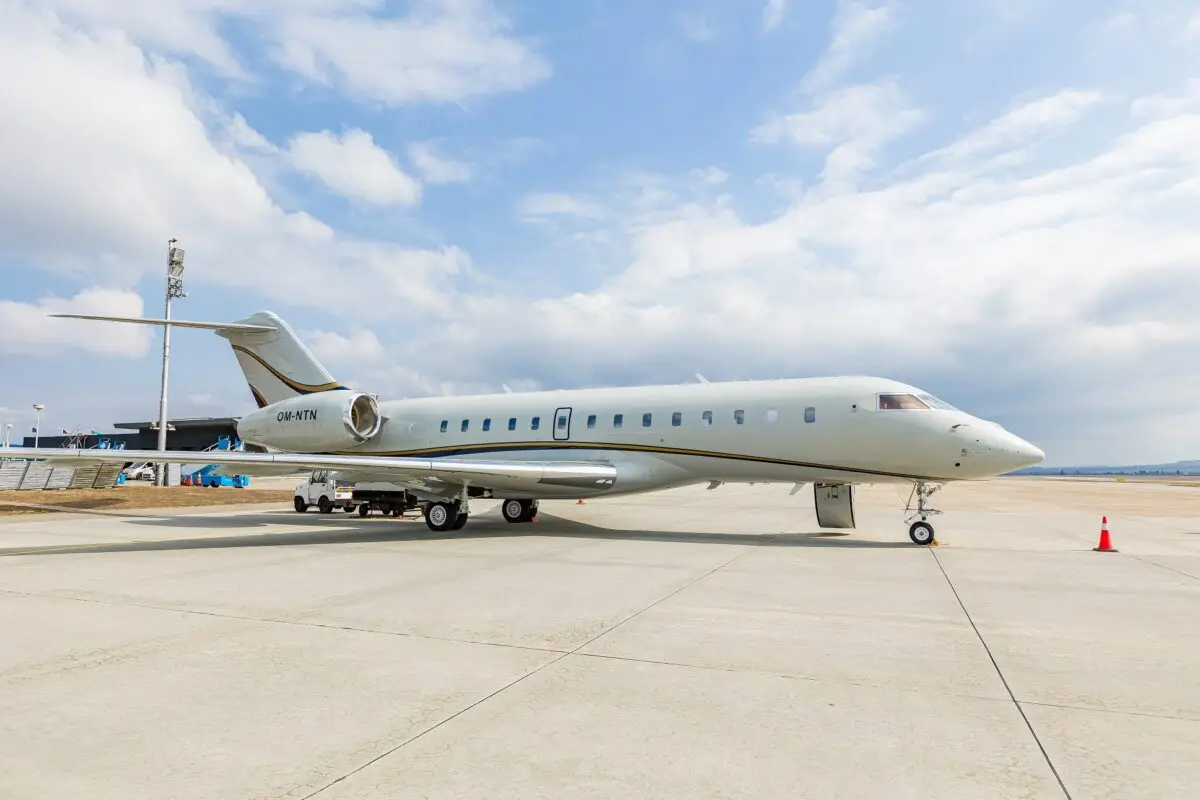 Bombardier Global 5000 OM-NTN operated by Elite Jet s.r.o., exterior