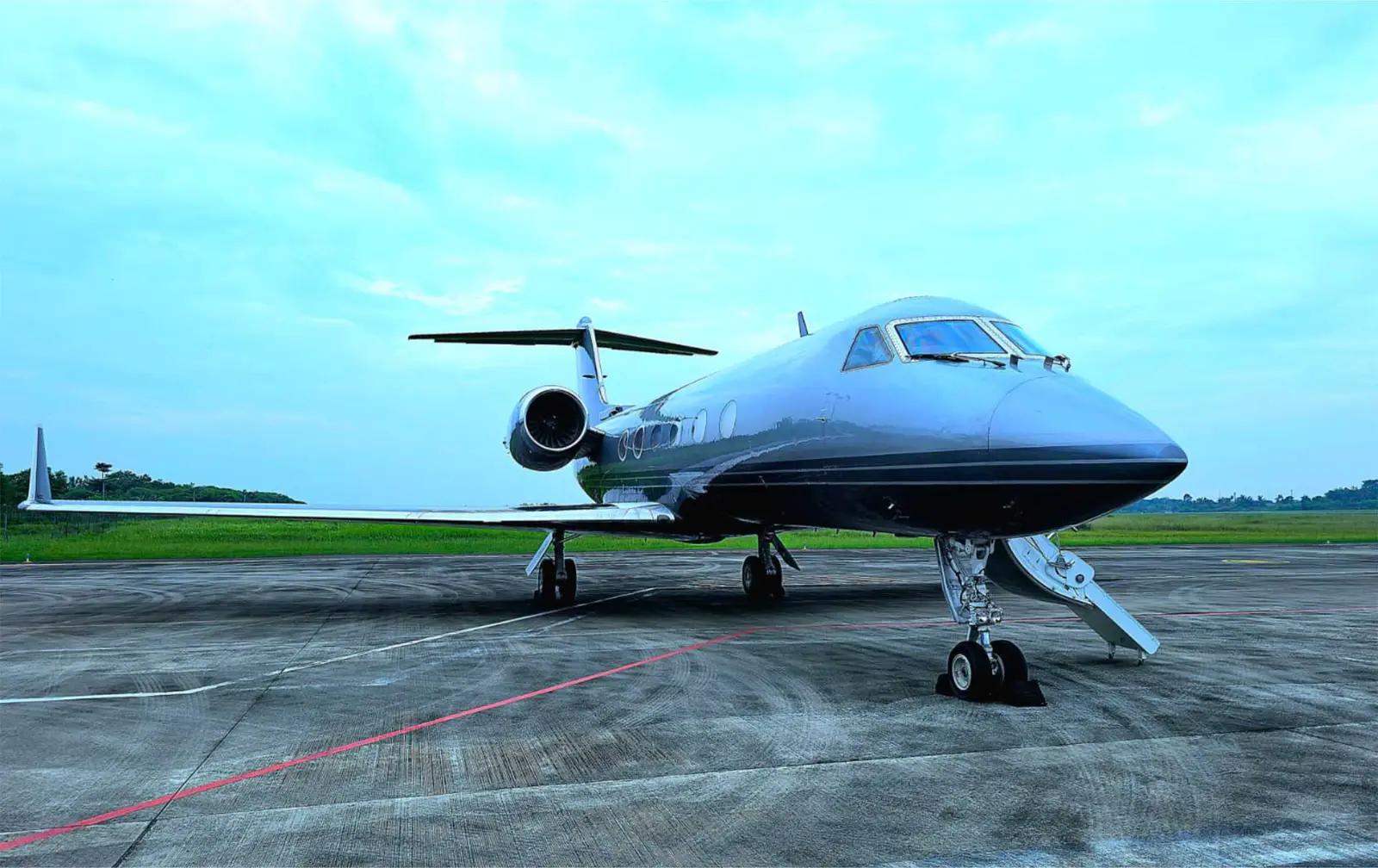 Gulfstream IV-SP PK-TWY operated by Transwisata Prima Aviation, exterior