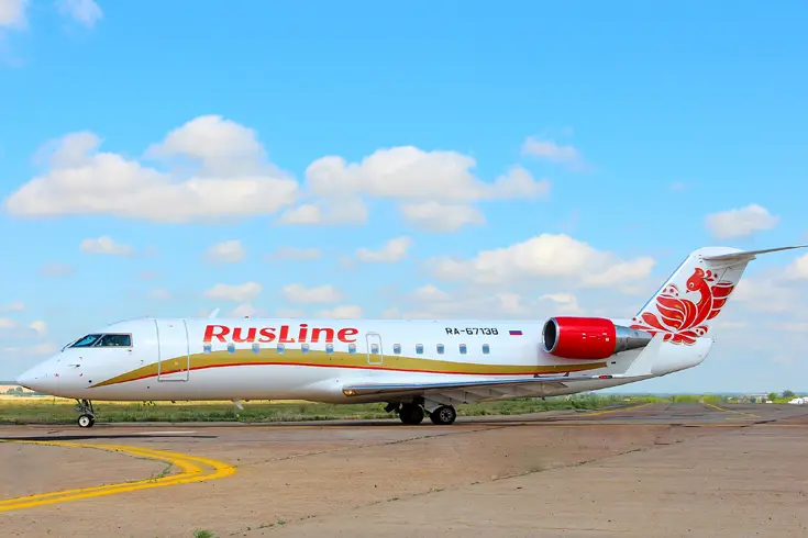 Bombardier CRJ-100 RA-67138 operated by RusLine, exterior