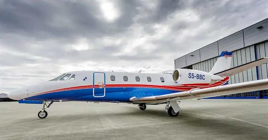 Cessna Citation XLS+ S5-BBC operated by Air Adriatic d.o.o., exterior
