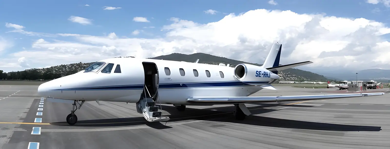 Cessna Citation Excel SE-RHJ operated by Jivair Executive Jet Services, exterior