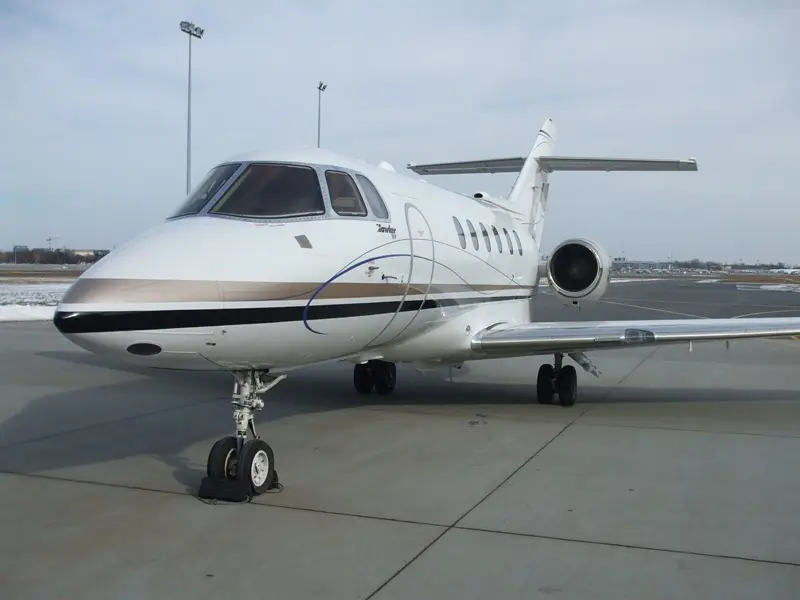 Beechcraft Hawker 750 SP-CEO operated by Jet Story, exterior