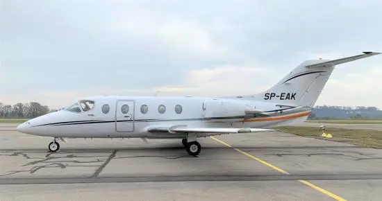 Beechcraft Hawker 400XP SP-EAK operated by Smart Jet Sp. z o. o., exterior