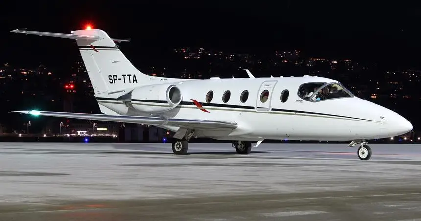 Beechcraft Hawker 400XP SP-TTA operated by Smart Jet Sp. z o. o., exterior