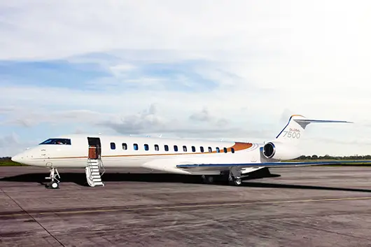 Bombardier Global 7500 T7-PYR operated by Empire Aviation Group, exterior