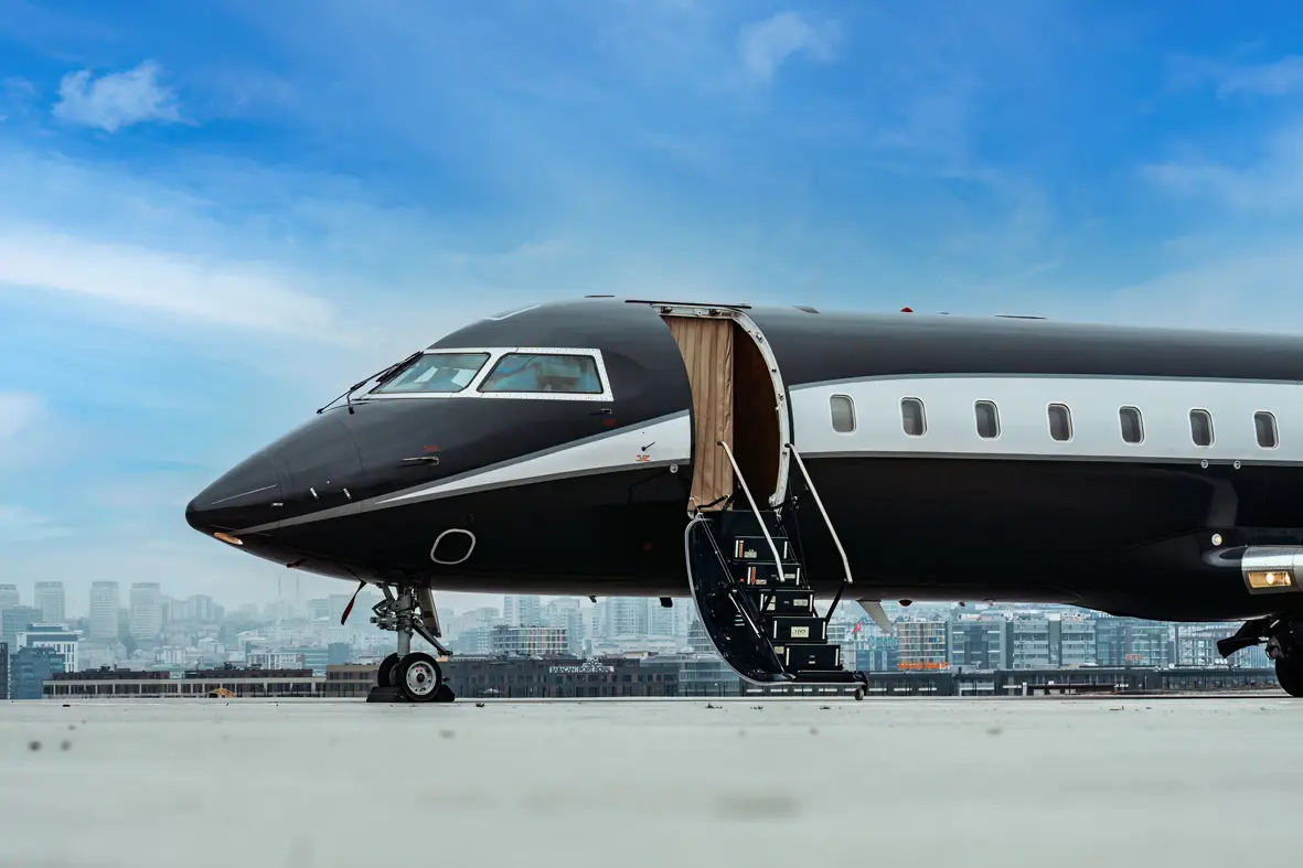 Bombardier Challenger 850 TC-GHP operated by Bonair Havacilik, exterior
