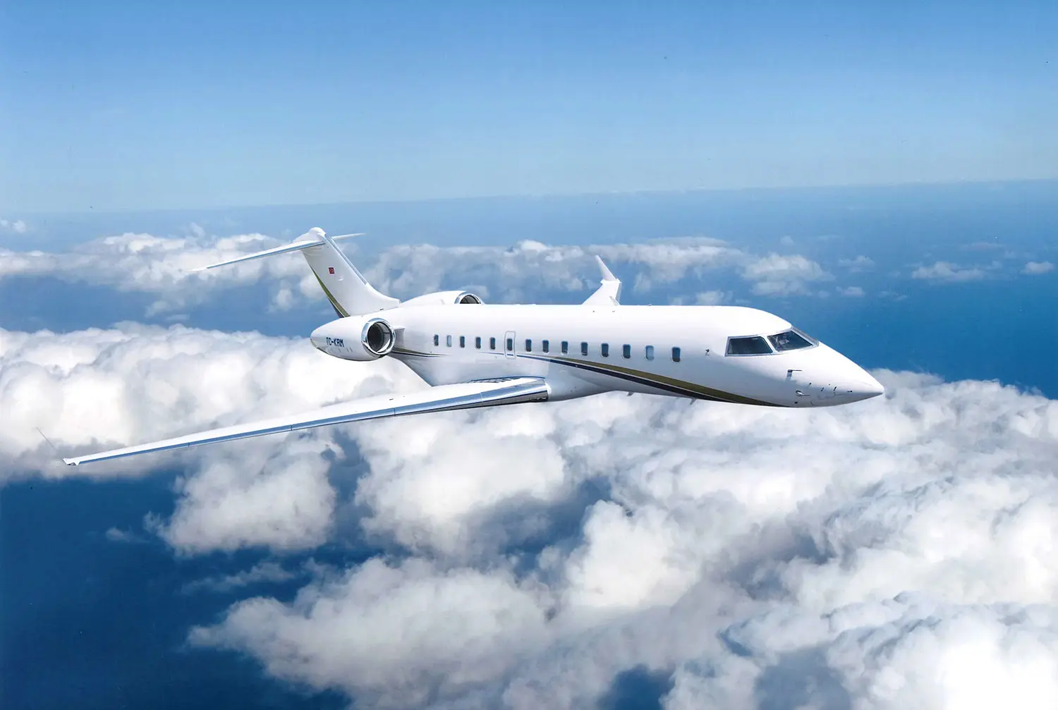 Bombardier Global 5000 TC-KRM operated by Fiba Air, exterior