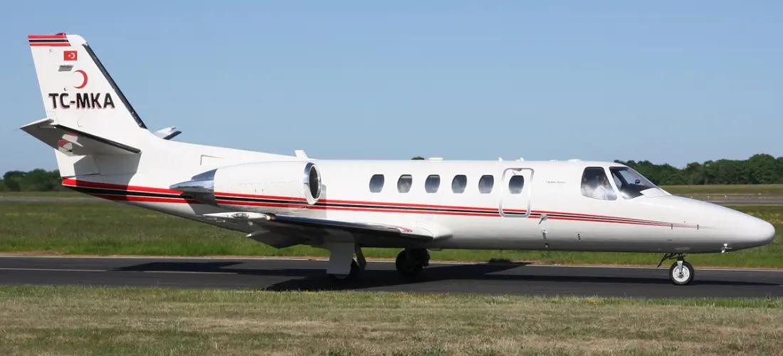 Cessna Citation Bravo TC-MKA operated by Bonair Havacilik, exterior