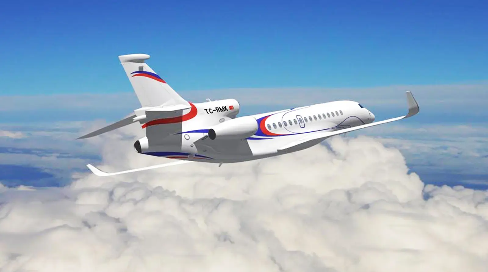 Dassault Falcon 8X TC-RMK operated by Setair, exterior