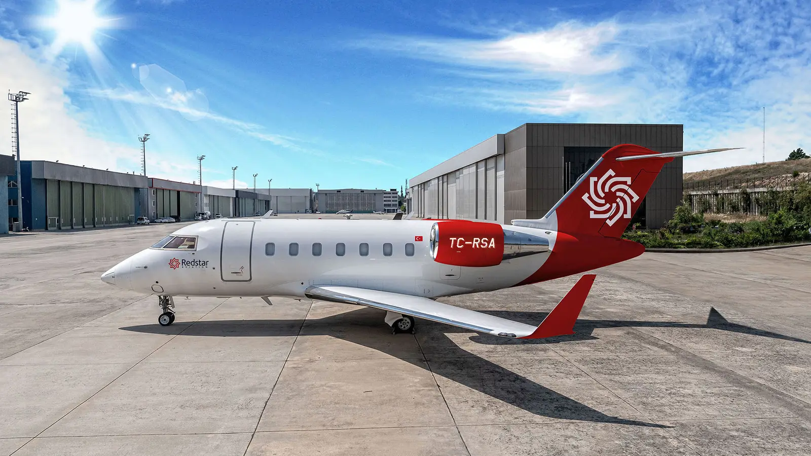Bombardier Challenger 605 TC-RSA operated by Redstar Aviation, exterior