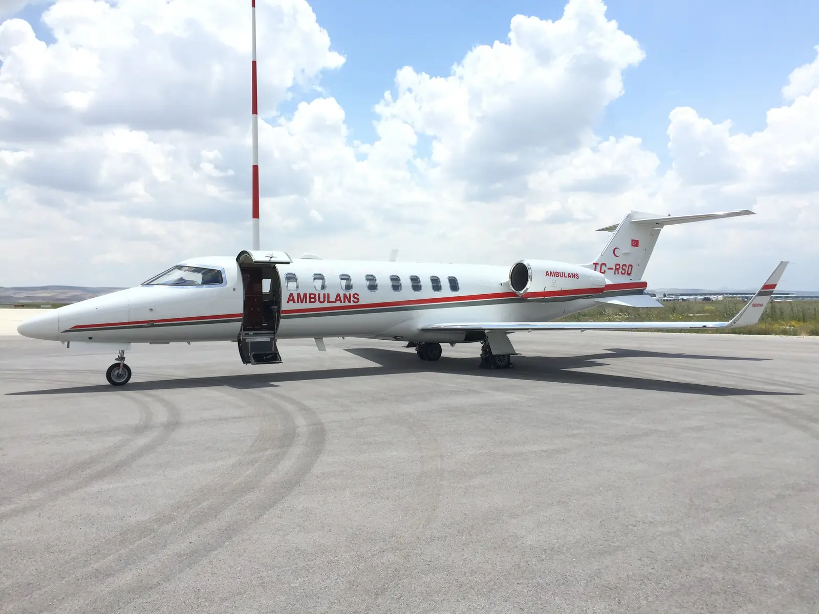 Bombardier Learjet 45 TC-RSD operated by Redstar Aviation, exterior