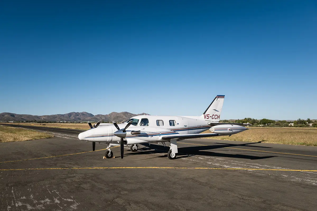 Piper PA-31T Cheyenne II V5-CCH operated by Westair Aviation Namibia (PTY) LTD., exterior